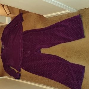 Pj Couture Purple plus size pajama set